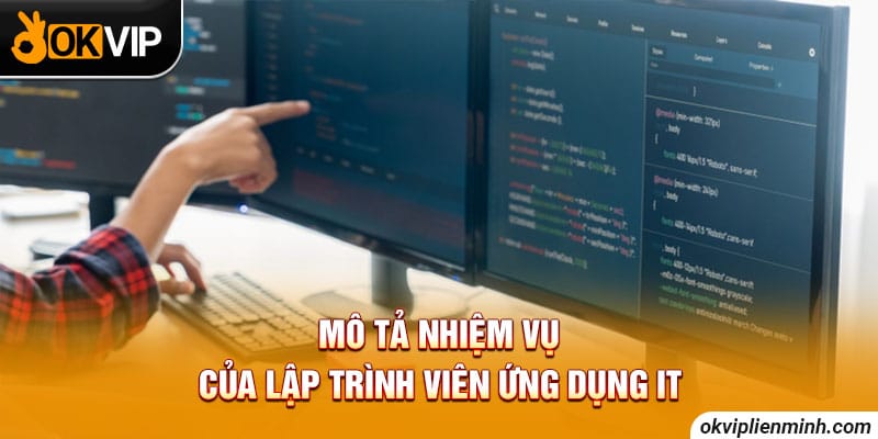 Mô tả nhiệm vụ của lập trình viên ứng dụng IT