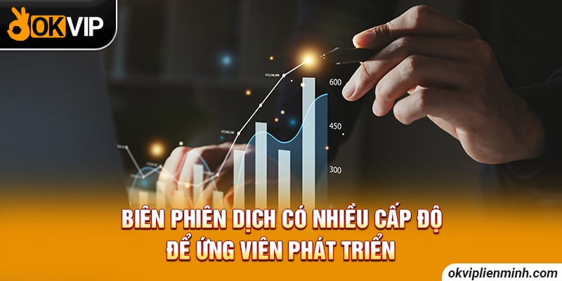 Biên phiên dịch có nhiều cấp độ để ứng viên phát triển